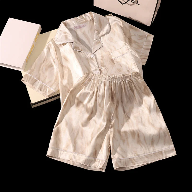 Cherry Bliss Satin Pajama Set