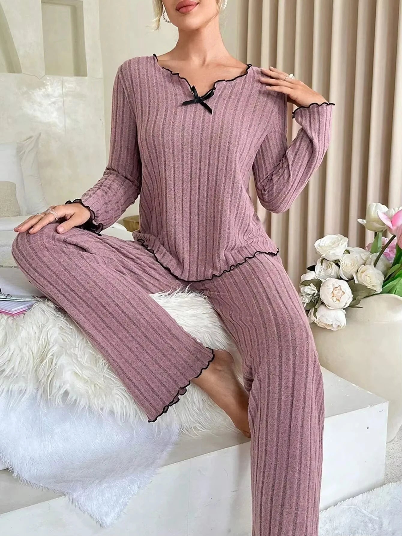 Ribbed Luxe Sleep Set