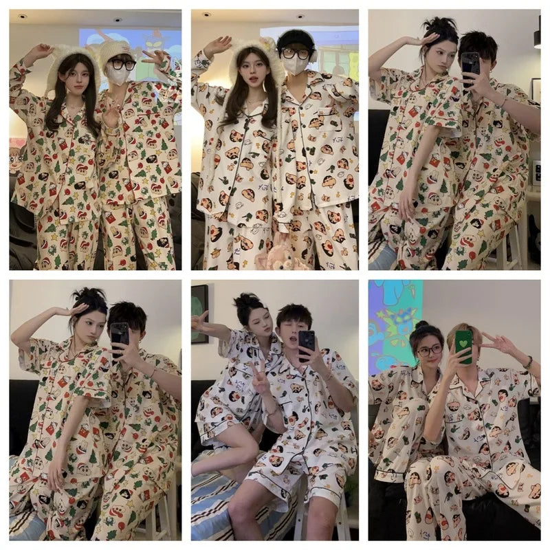 Shin-Chan Matching Couple Long Sleeve Pajama Set