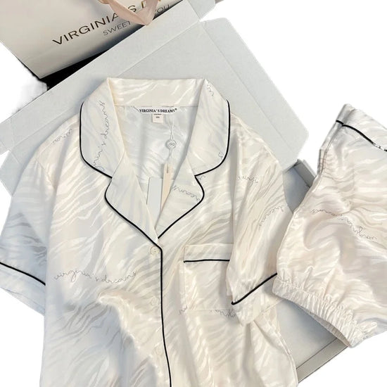 Silky Floral Pajama Set