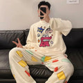 Couple Cartoon Fleece Pajamas