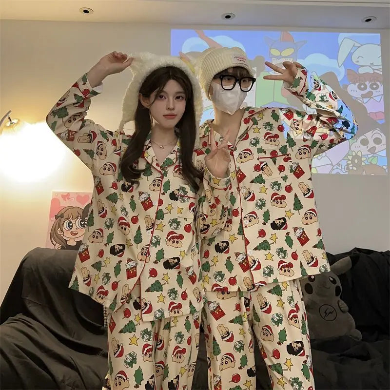 Shin-Chan Matching Couple Long Sleeve Pajama Set