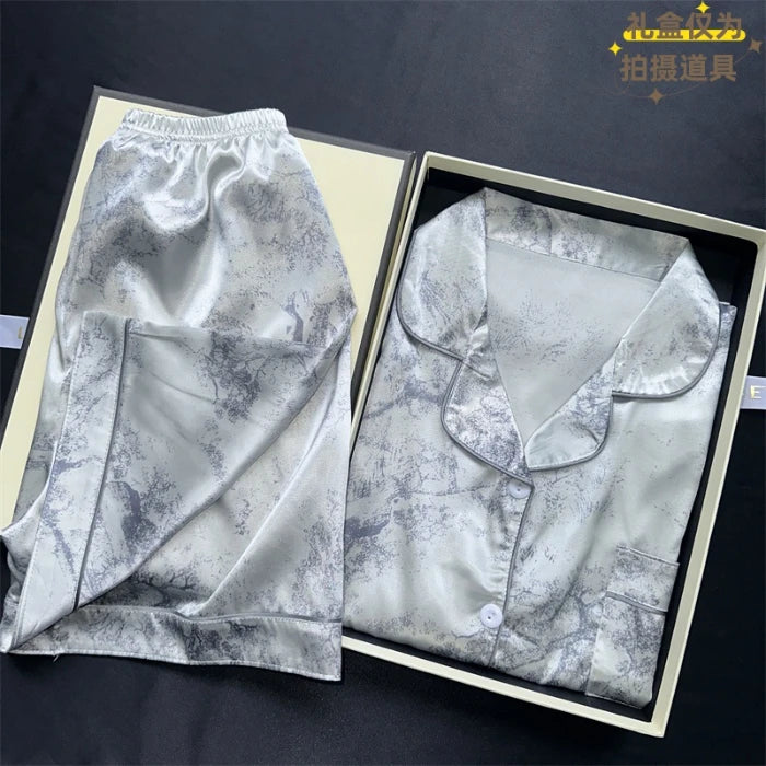 Cherry Bliss Satin Pajama Set