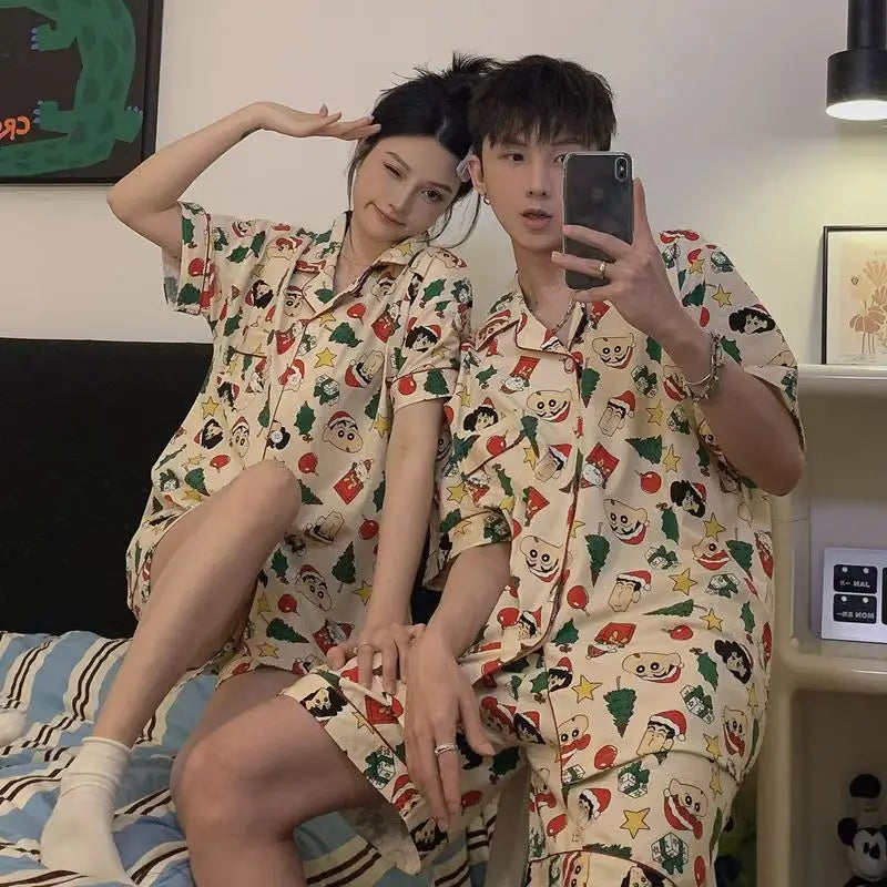 Shin-Chan Matching Couple Long Sleeve Pajama Set