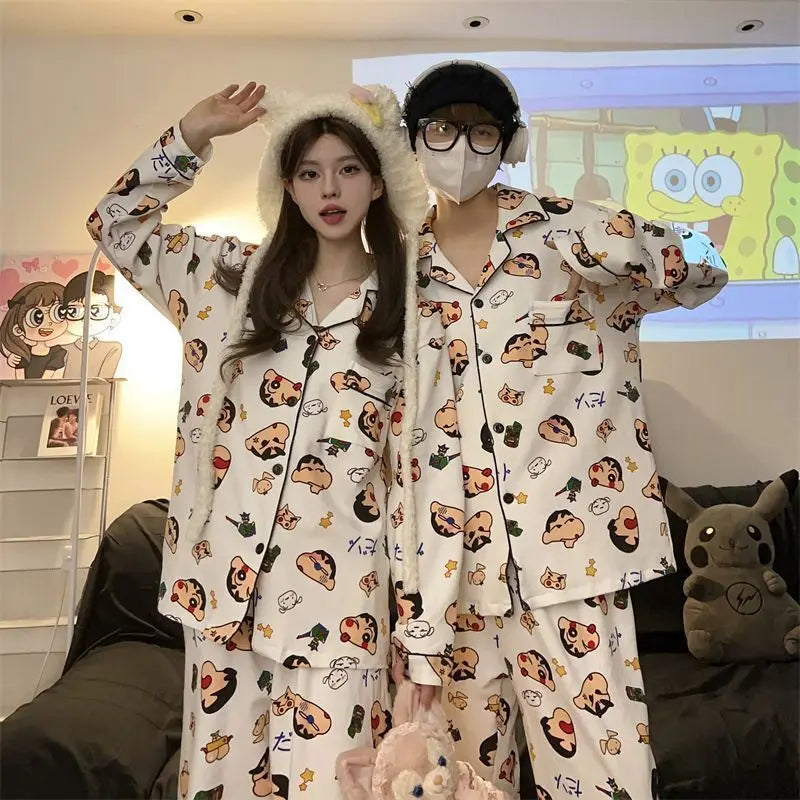 Shin-Chan Matching Couple Long Sleeve Pajama Set