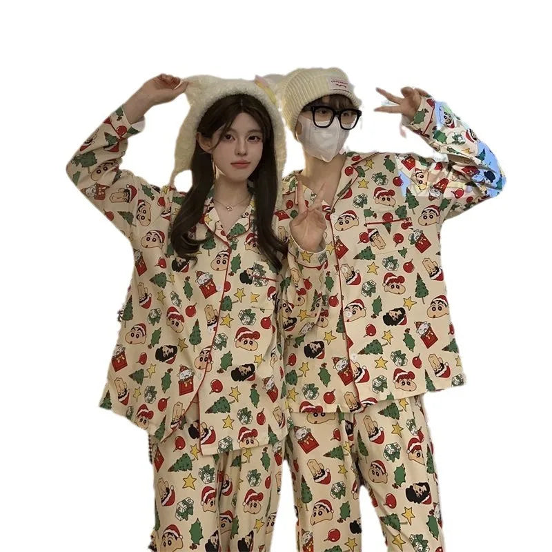 Shin-Chan Matching Couple Long Sleeve Pajama Set